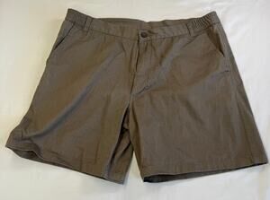  Taylor & Henry Men’s Shorts Size 38 Olive Khaki Elastic Waist Casual Chino